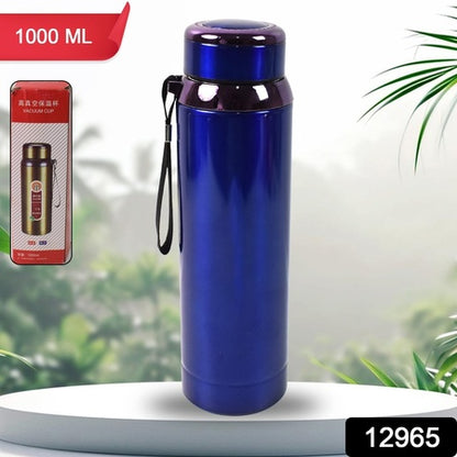 Vacuum Insulated Stainless Steel Bottle Double Walled (1000 Ml) - Zidbik