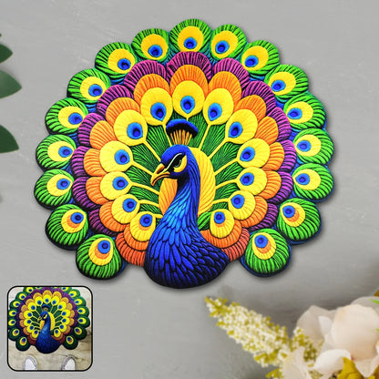 Peacock Design Anti-slip Floor Mat - (1 Pc) - Zidbik