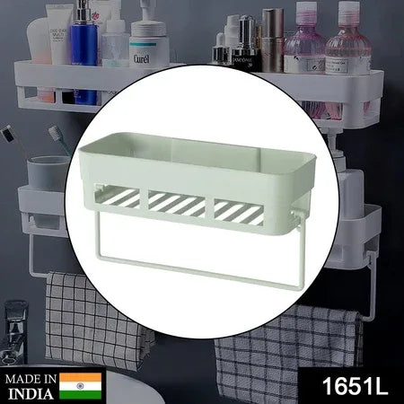 1651l Multipurpose Kitchen Bathroom Shelf Wall Holder Storage Rack Bathroom - Zidbik