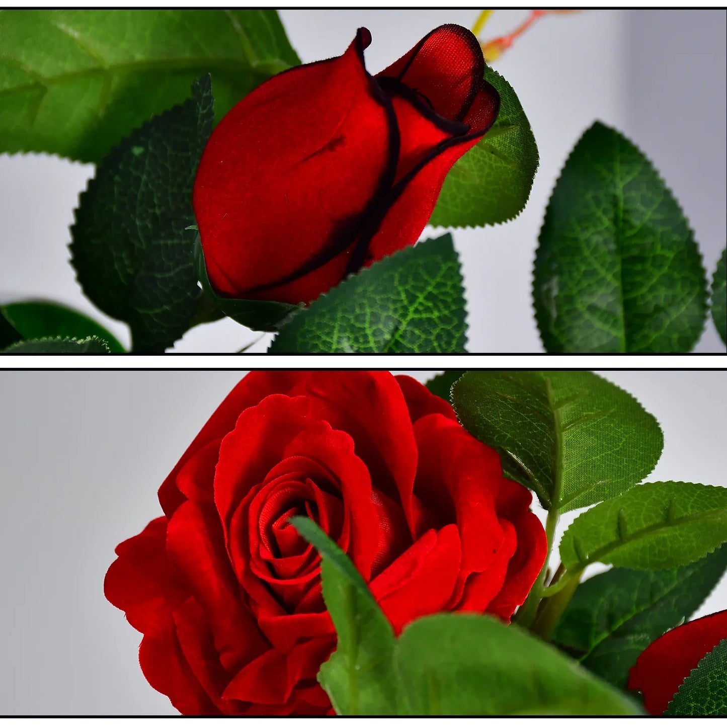 4863 Artificial Rose Flower Plant With Pot For Home Office Or Gift - Zidbik
