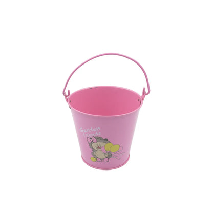 9274 Small Metal Buckets With Handles Bucket Plant Kids Pot Plant Succulents Metal Flower Bucket Metal Candy Bucket Ice Bucket Bucket Metal Succulent Flower Pot Creativity (1 Pc) - Zidbik