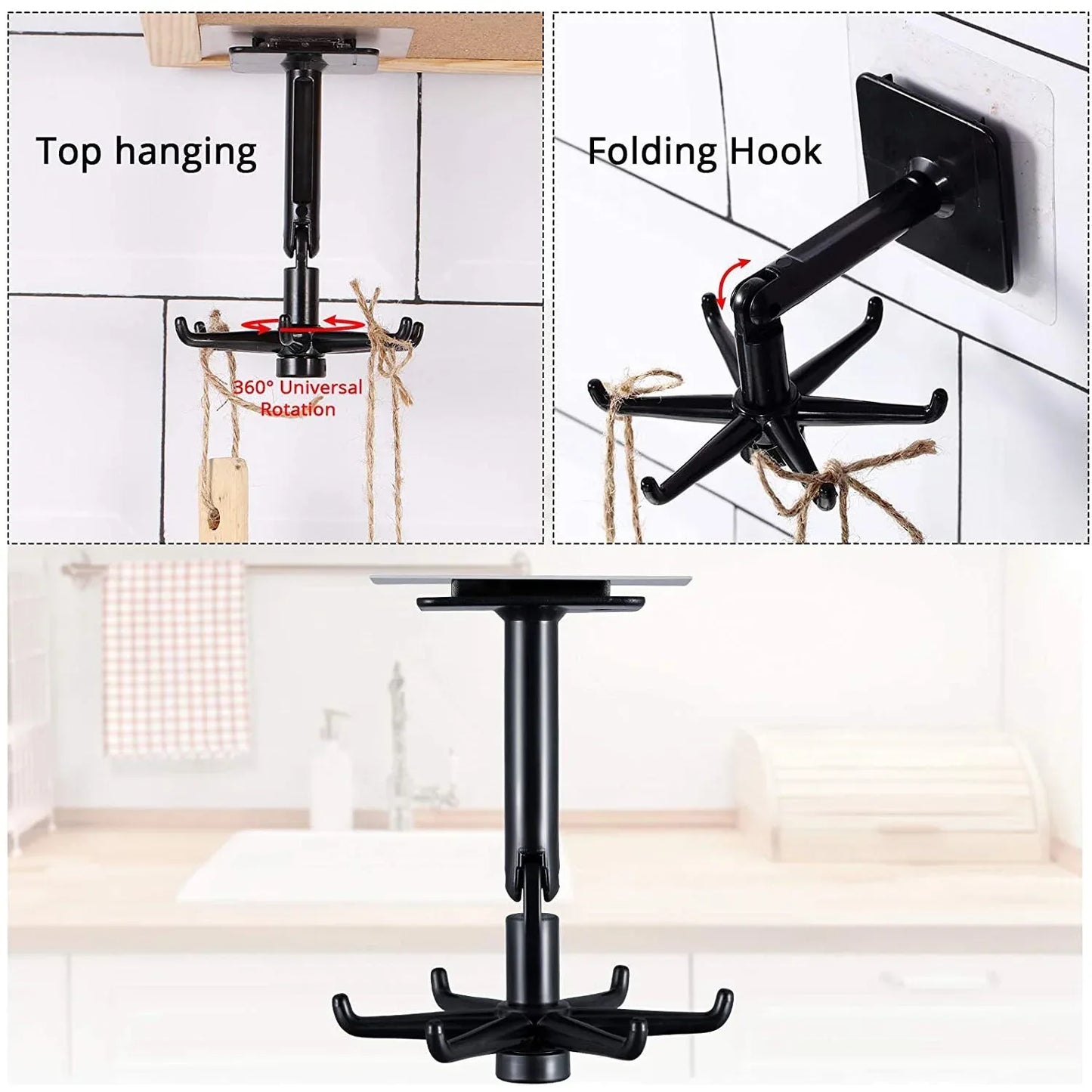 Rotatable Hooks For Hanging 360 - Zidbik