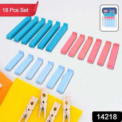 Ritu 18-piece Plastic Pouch Sealer Clip Set - Zidbik