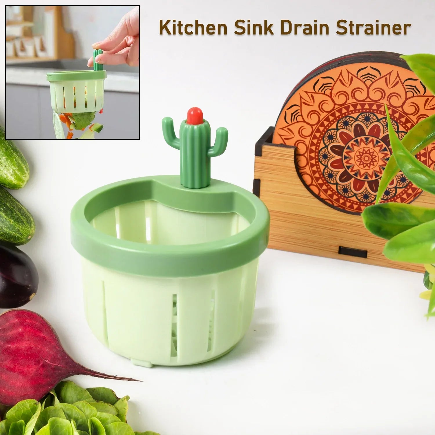 Plastic Kitchen Sink Drain Strainer (1 Pc) - Zidbik