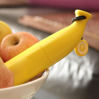 1639 Stylish Banana Shaped Mini Foldable Umbrella - Zidbik