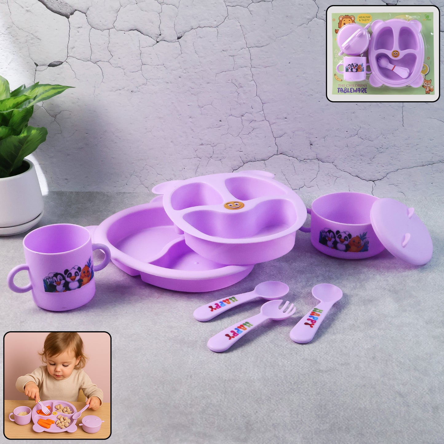 Childrens Tableware Dining - (Set) - Zidbik