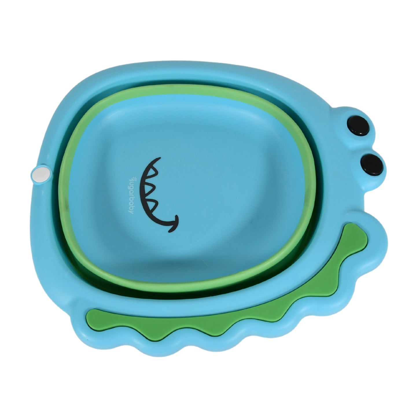 17513 Frog Shape Wash Basin Space Saving Multi Function Foldable Baby Wash Basin Easy Clean Lightweight Thicken For Washing Face For Home (3331cm  1 Pc) - Zidbik