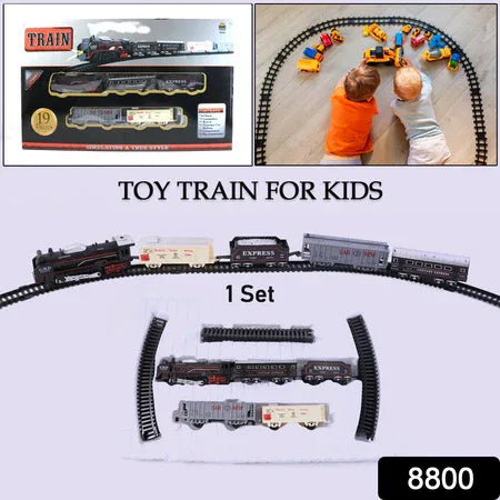 Toy Train Set For Kids Battery Operated Train With Track Set - Zidbik