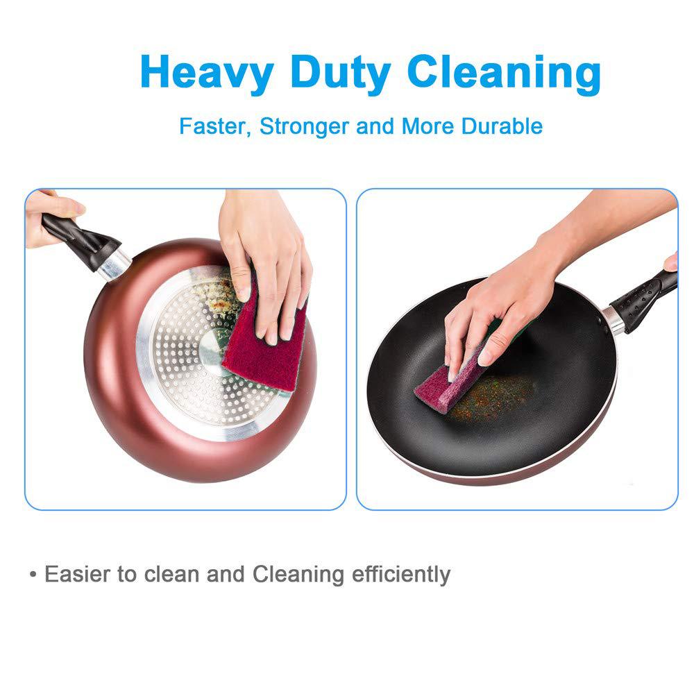 1494 Kitchen Scrubber Pads For Utensilstiles Cleaning (Pack Of 4) - Zidbik