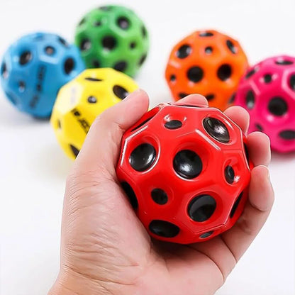 Rubber Super Bouncy Coral Star Anti Stress Ball Multicolor (1 Pc) - Zidbik