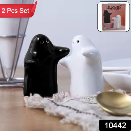 Ceramic Salt And Pepper Seasoning And Spice Shakers Cute (2 Pcs Set) - Zidbik