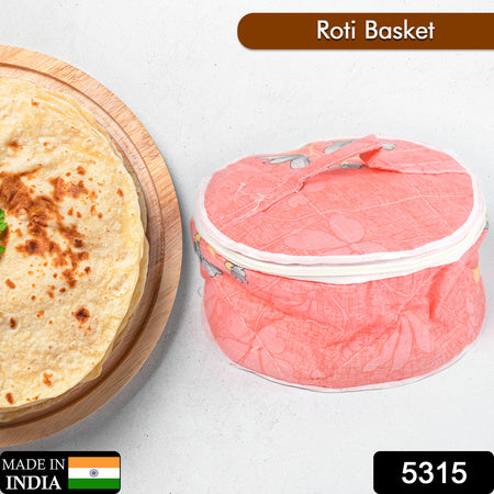 5315 Hot Chapatti Box  Roti Cotton Cloth Casserole  Basket  Washable  Roti Rumals With Multi Color - Zidbik