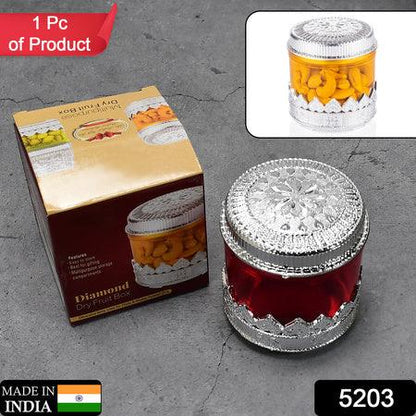 5203 Diamond Design Dryfruit Storage Container Or Storage Box - Zidbik