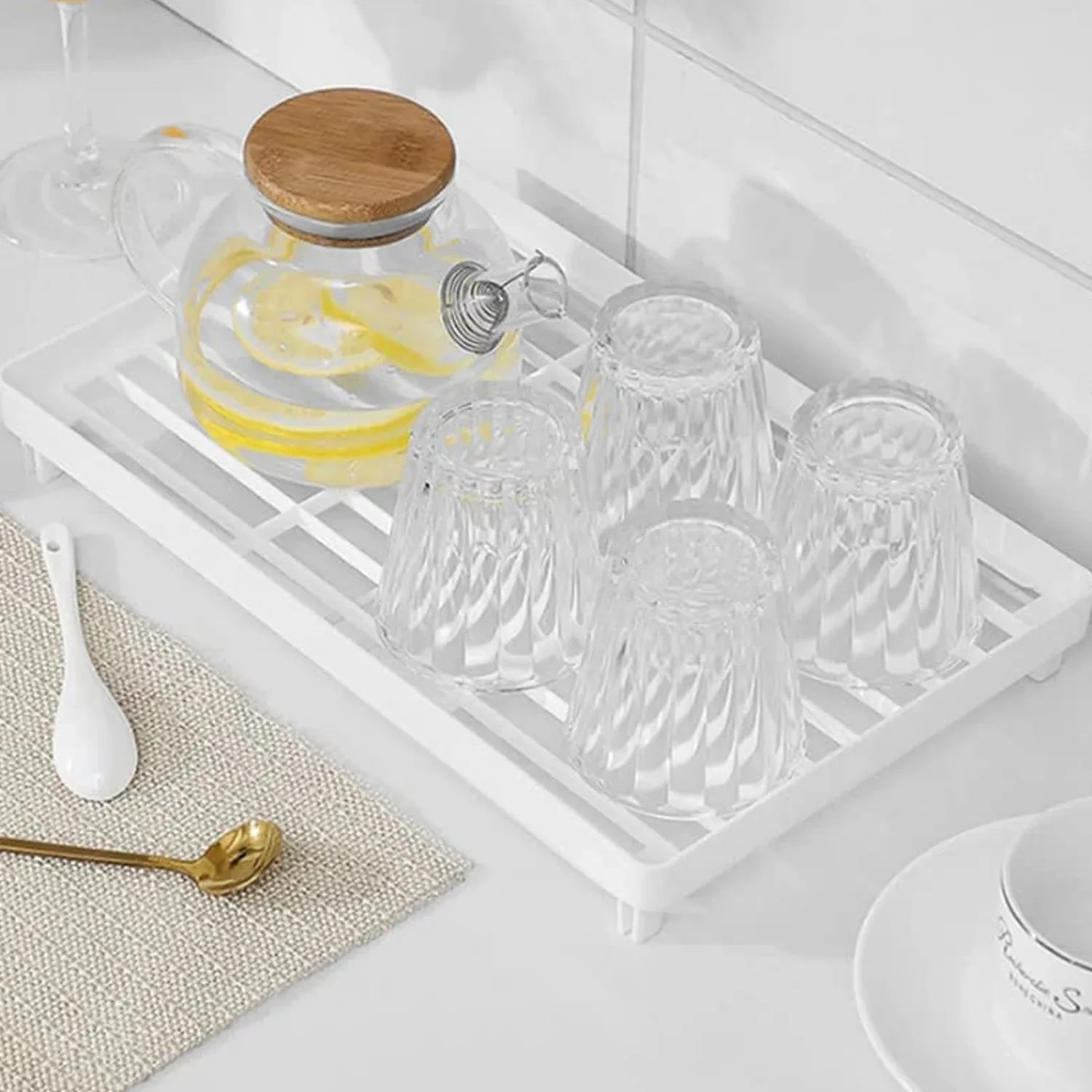 Plastic Bathroom Organizer Kitchen Utility Storage Rack (1 Pc) - Zidbik