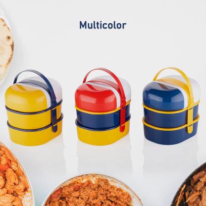 7158 Mr. Chef Smart Lunch Box Capsule Shape Strap-on Lunch Box With Water Bottle And Handle - Zidbik