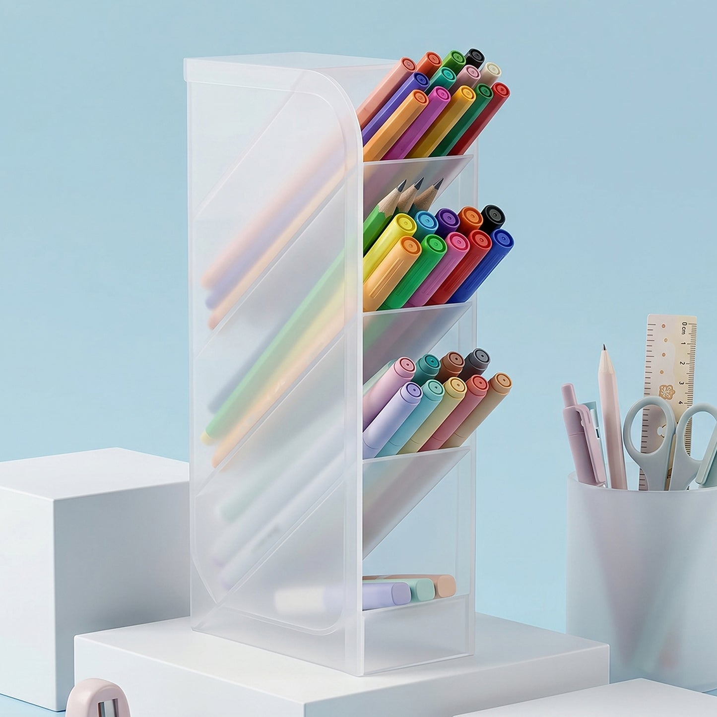 Plastic Multi-storage Holder  1 Pc Perfect For Storing Pens Markers