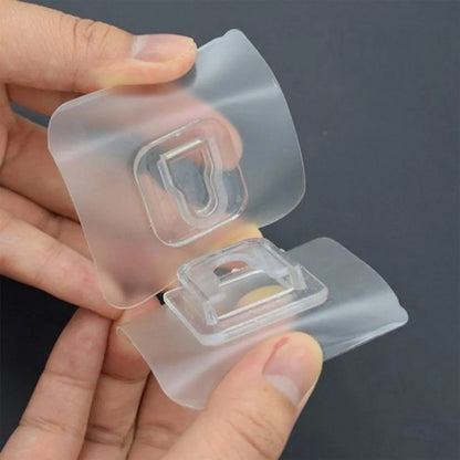 7433 Transparent Adhesive Male Hook Used For Hanging Various Types Of Items (1pc) - Zidbik