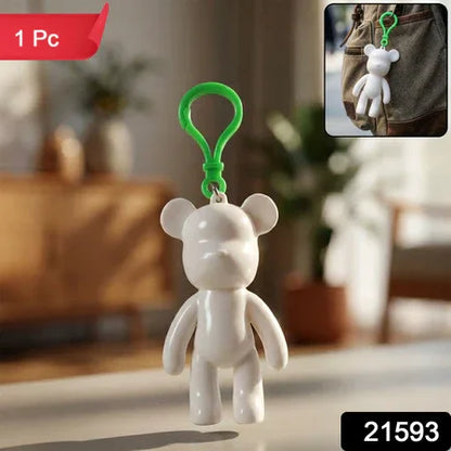 Cute Bear Shape Decorative Keychain (1 Pc) - Zidbik