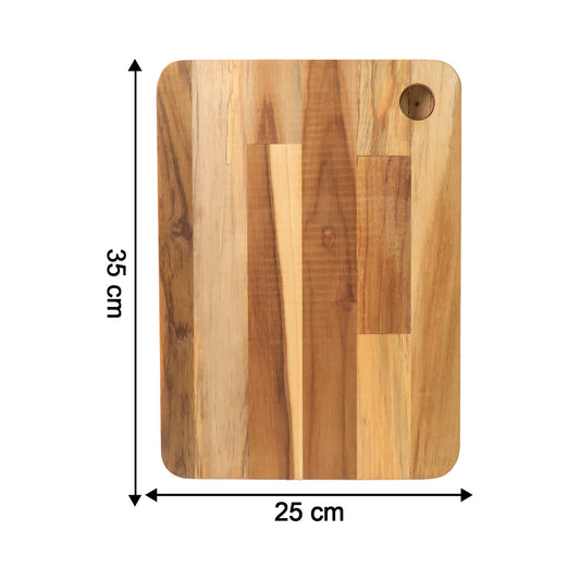 Apex Steel Oak Cutting Board With Wooden Handle (1 Pc) - Zidbik
