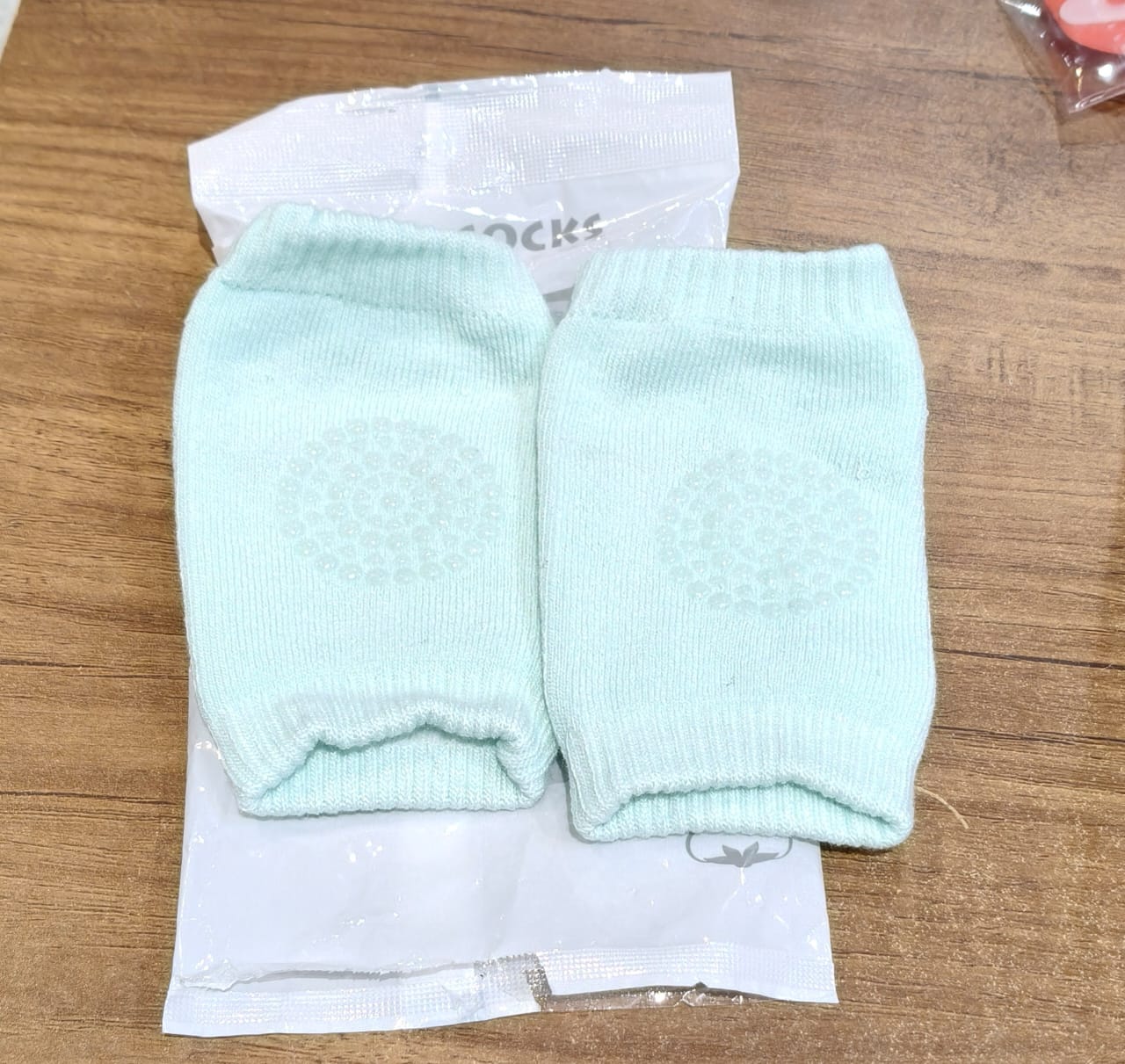 Mint Green Toddler Wool Knit Leg Warmer (Knee Guard) - Zidbik