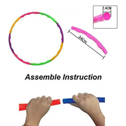 8018 Hoops Hula Interlocking Exercise Ring For Fitness With Dia Meter Boys Girls And Adults - Zidbik