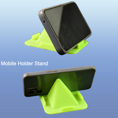 Virgin Mobile Accessories Universal Portable Four-sided Pyramid Shape Desktop Table Mobile Holder Stand (1 Pc) - Zidbik