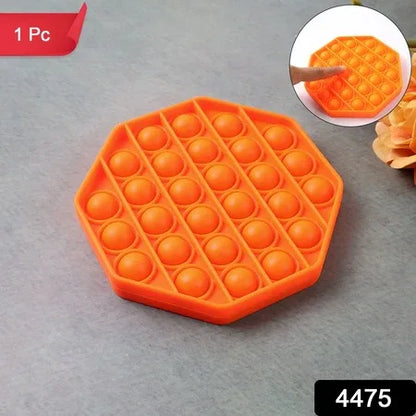Premium Hexagon Shape Silicone Pop It Fidget Toy (1 Pc) - Zidbik