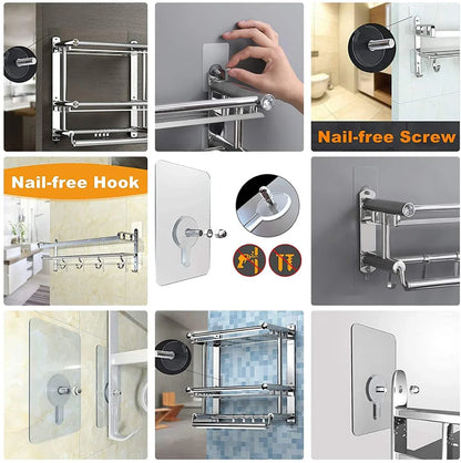 9017 Adhesive Screw Wall Hook Used In All Kinds Of Places Including Household And Offices For Hanging And Holding Stuffs Etc. - Zidbik