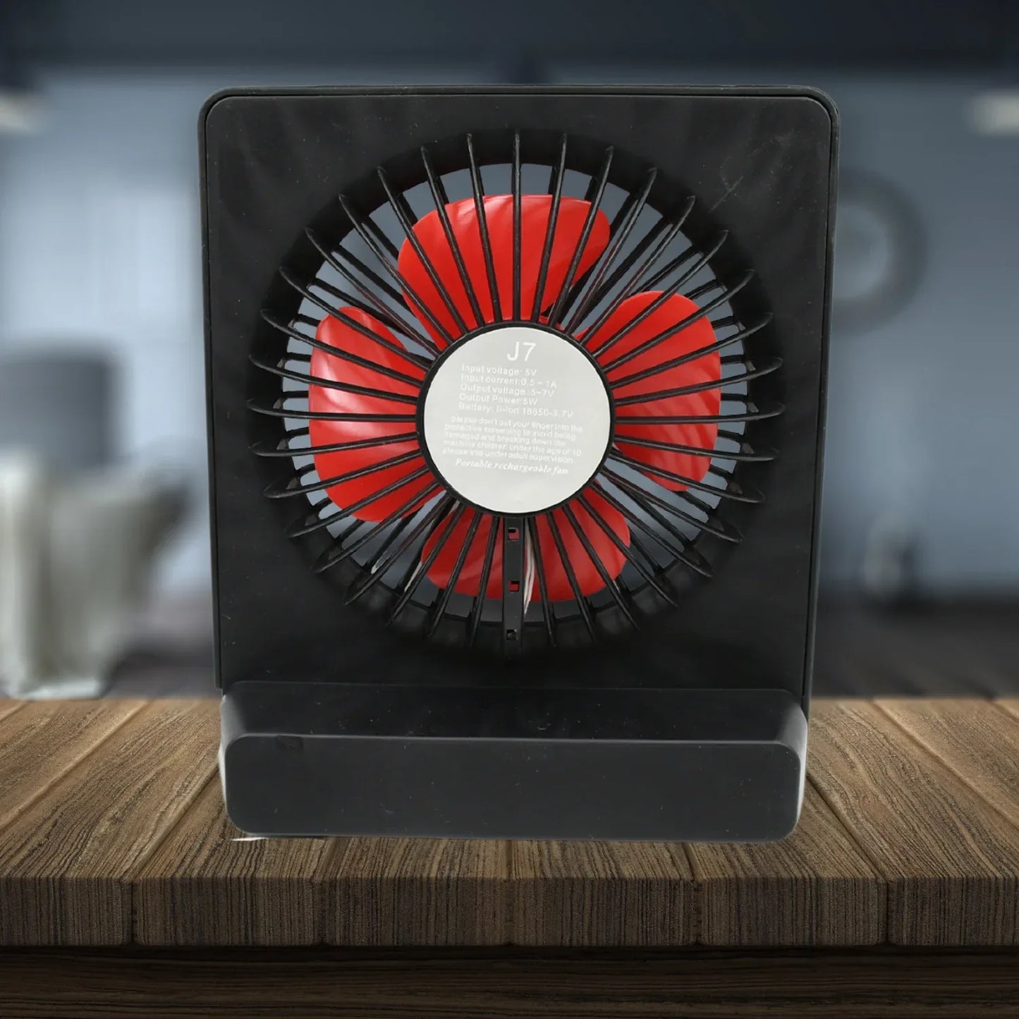 8890 Portable Desk Fan Table Fan 1 Step Speed Setting Fan Personal Desk Fan Suitable For Office School Home Use - Zidbik