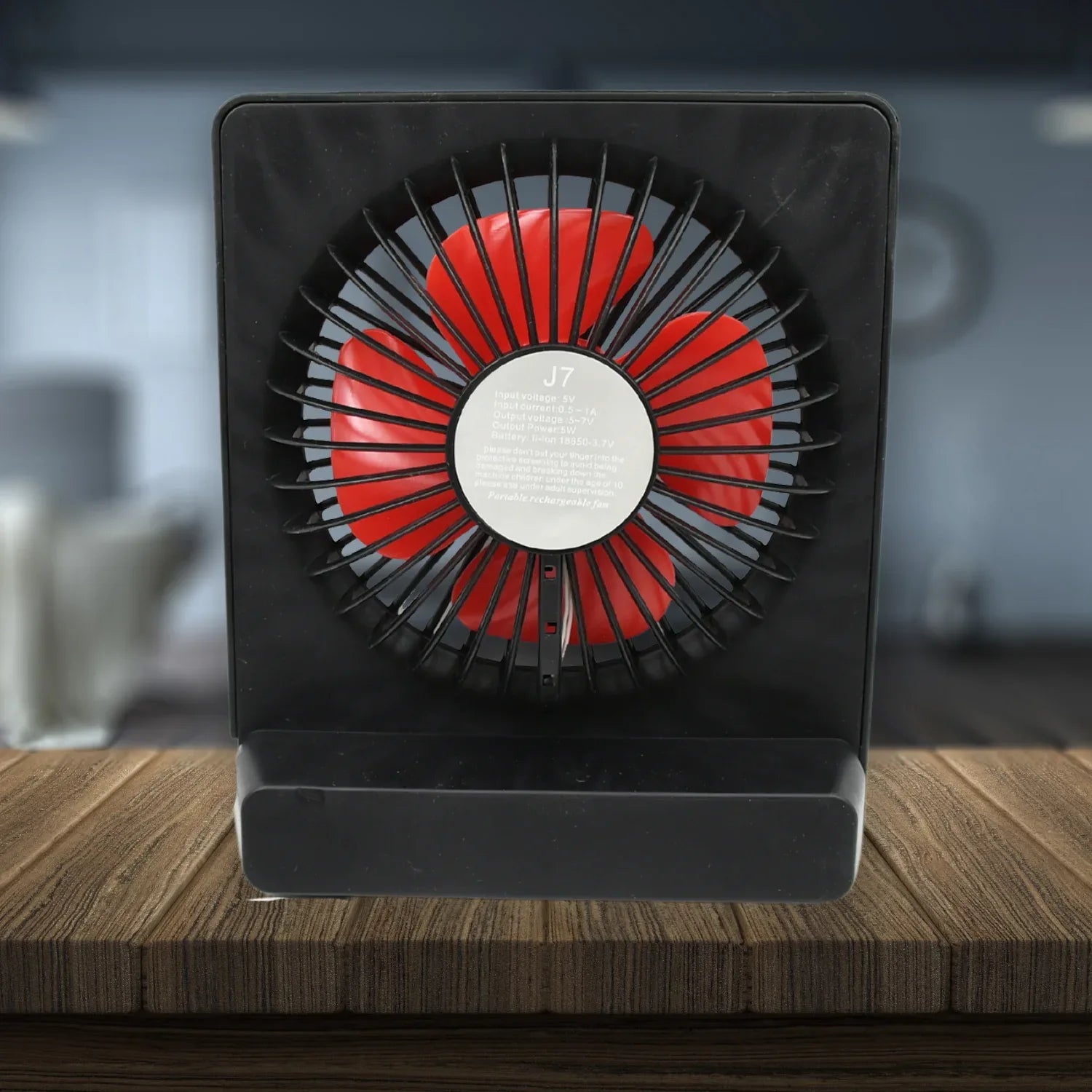 8890 Portable Desk Fan Table Fan 1 Step Speed Setting Fan Personal Desk Fan Suitable For Office School Home Use - Zidbik