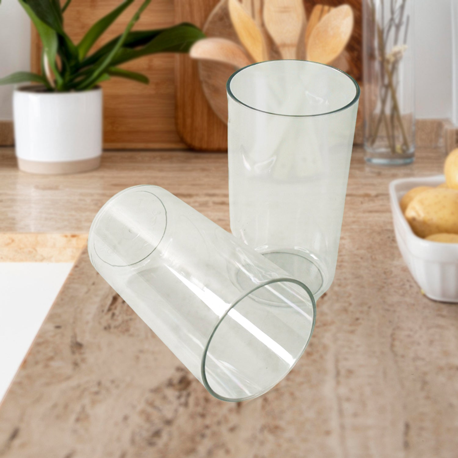 Apex Clear Plastic Tumbler  Glass Set  6-piece Unbreakable - Zidbik