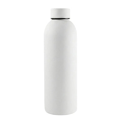 Stainless Steel Double Wall Vacuum-insulated Drink Water (White 500 Ml Approx) - Zidbik