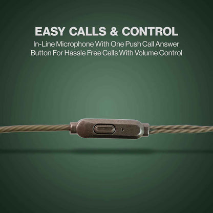 Premium Wired Earphones With Mic - (1 Pc)