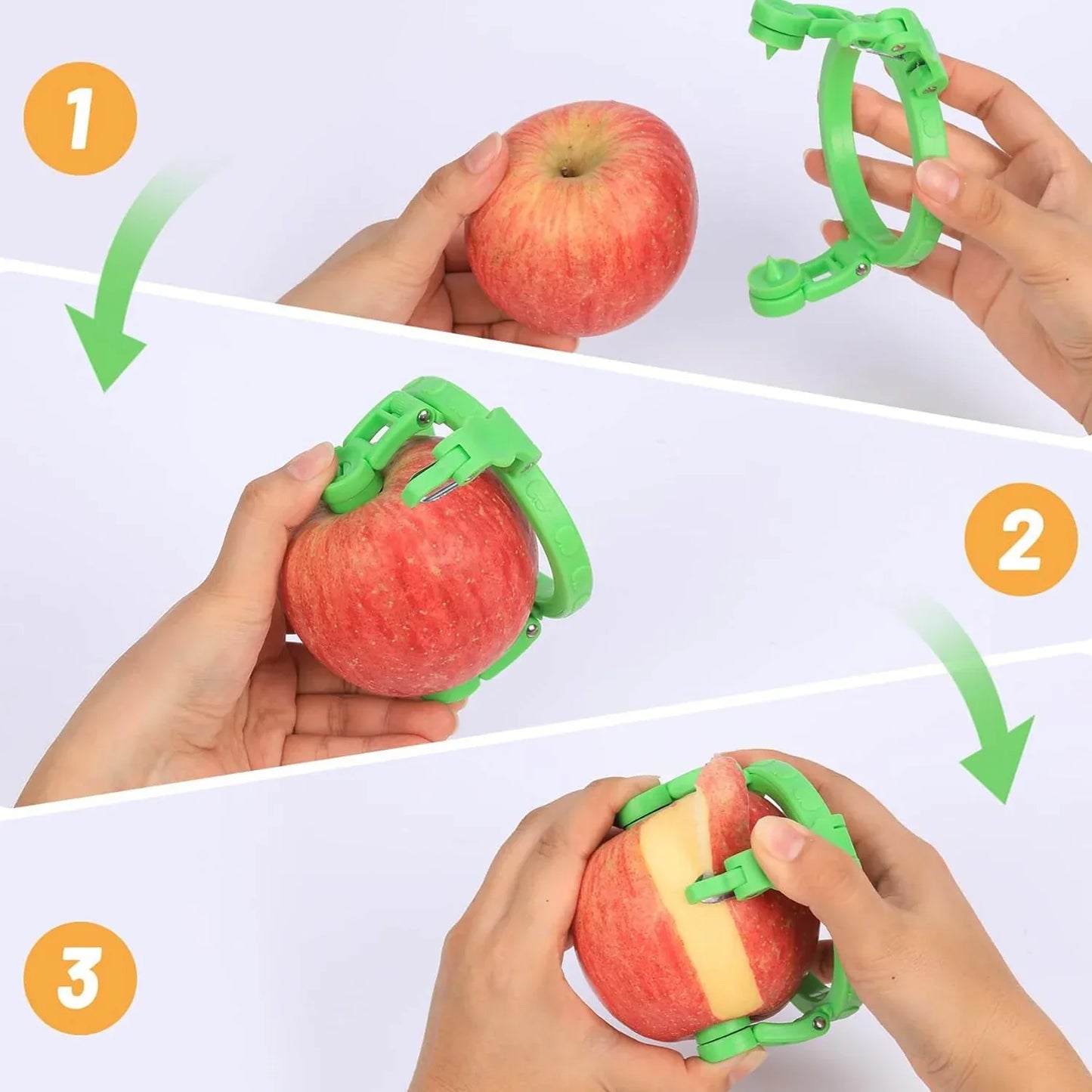 Adjustable Apple Peeler Cutter With Holder Ring - Zidbik