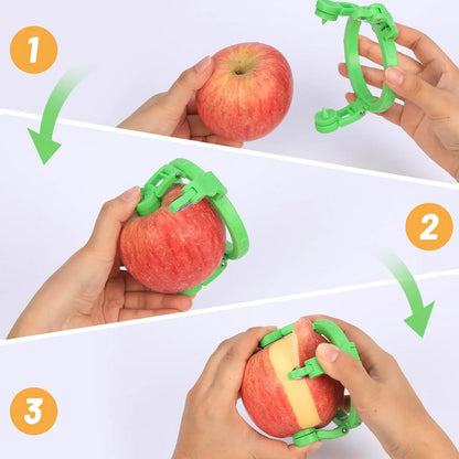 Adjustable Apple Peeler Cutter With Holder Ring - Zidbik