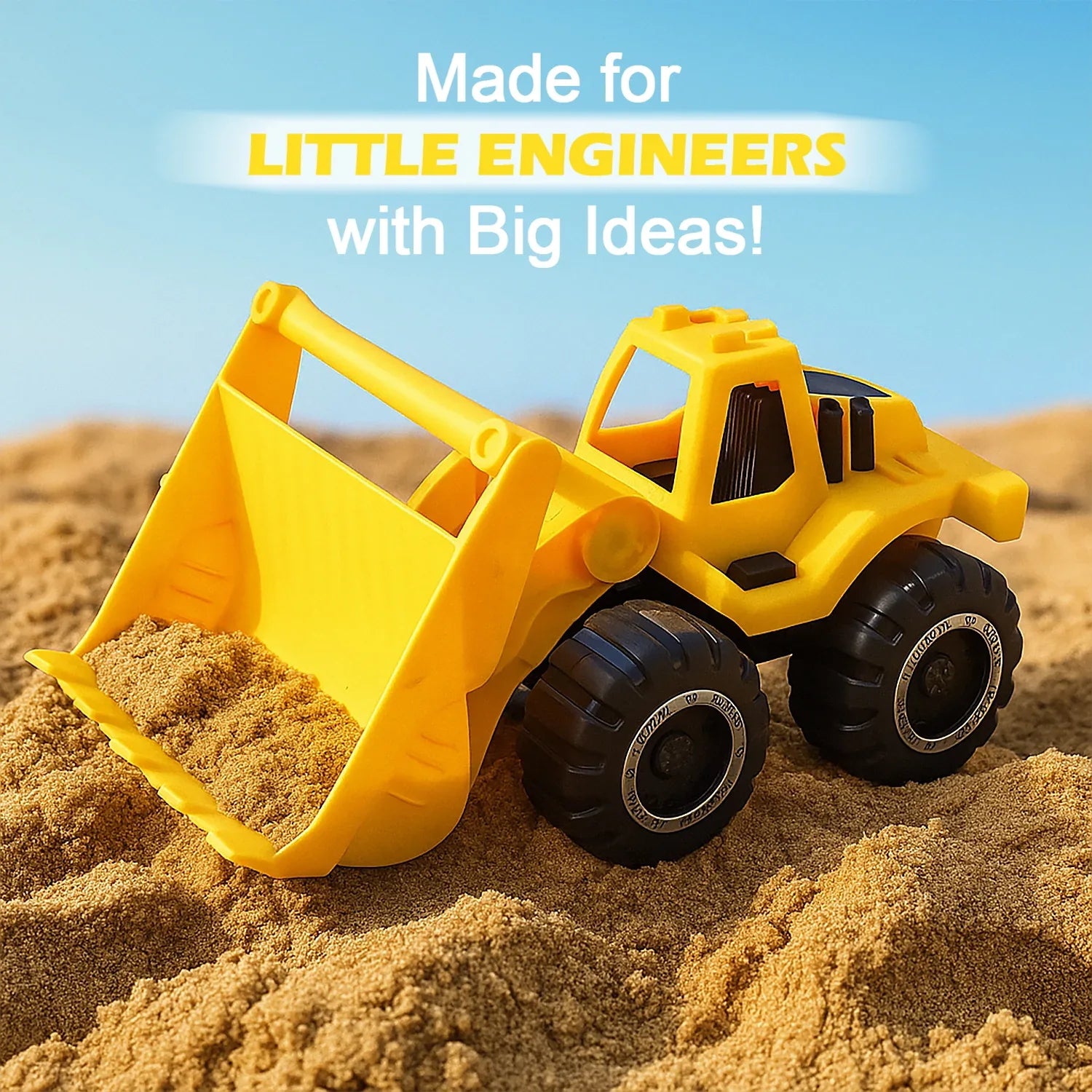 Funwoods Friction-powered Front Loader Bulldozer Toy - (1 Pc) - Zidbik