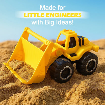 Funwoods Friction-powered Front Loader Bulldozer Toy - (1 Pc) - Zidbik