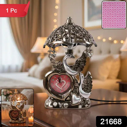 Decorative Swan Couple Table Lamp (1 Pc) - Zidbik