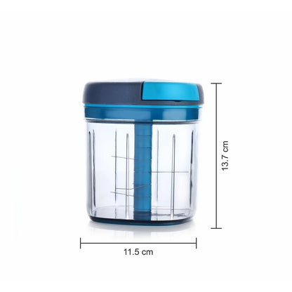 8107 Ganesh Master Chopper With 5 Stainless Steel Blades Xl Large Jumbo Chopper (900 Ml) - Zidbik