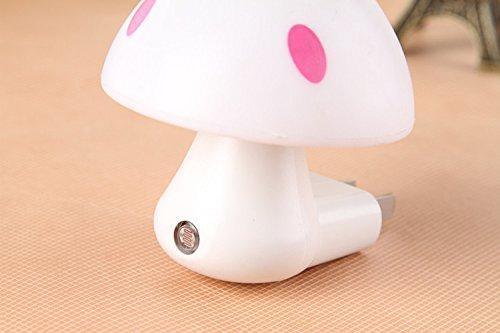 0254 Automatic Night Sensor Mushroom Lamp (0.2 Watt Multicolour) - Zidbik