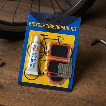 Bicycle Tire Repair Kit Puncture Repair Set With Adhesive Portable Tools - Zidbik