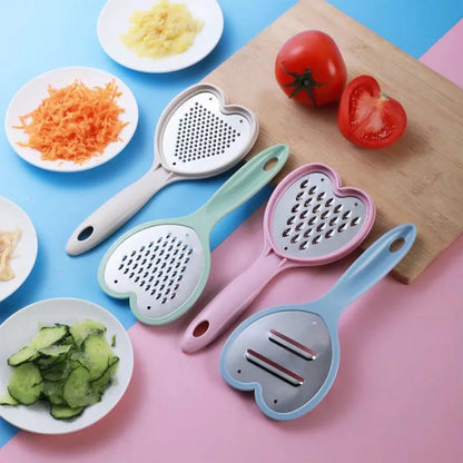 2965 Heart Grater Set And Heart Grater Slicer Used Widely For Grating And Slicing Of Fruits Vegetables Cheese Etc. Including All Kitchen Purposes. - Zidbik