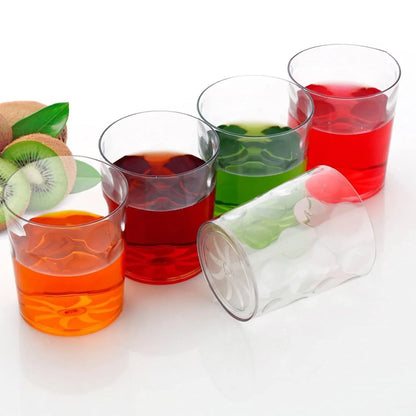 Magic Glass Clear Glass Bubble Water Juice Glasses (6 Pcs Set) - Zidbik