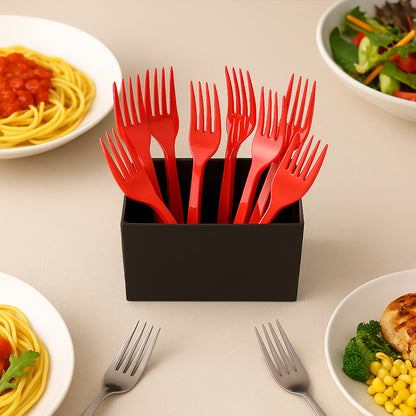 Premium Disposable Plastic Forks (1 Pc) - Zidbik