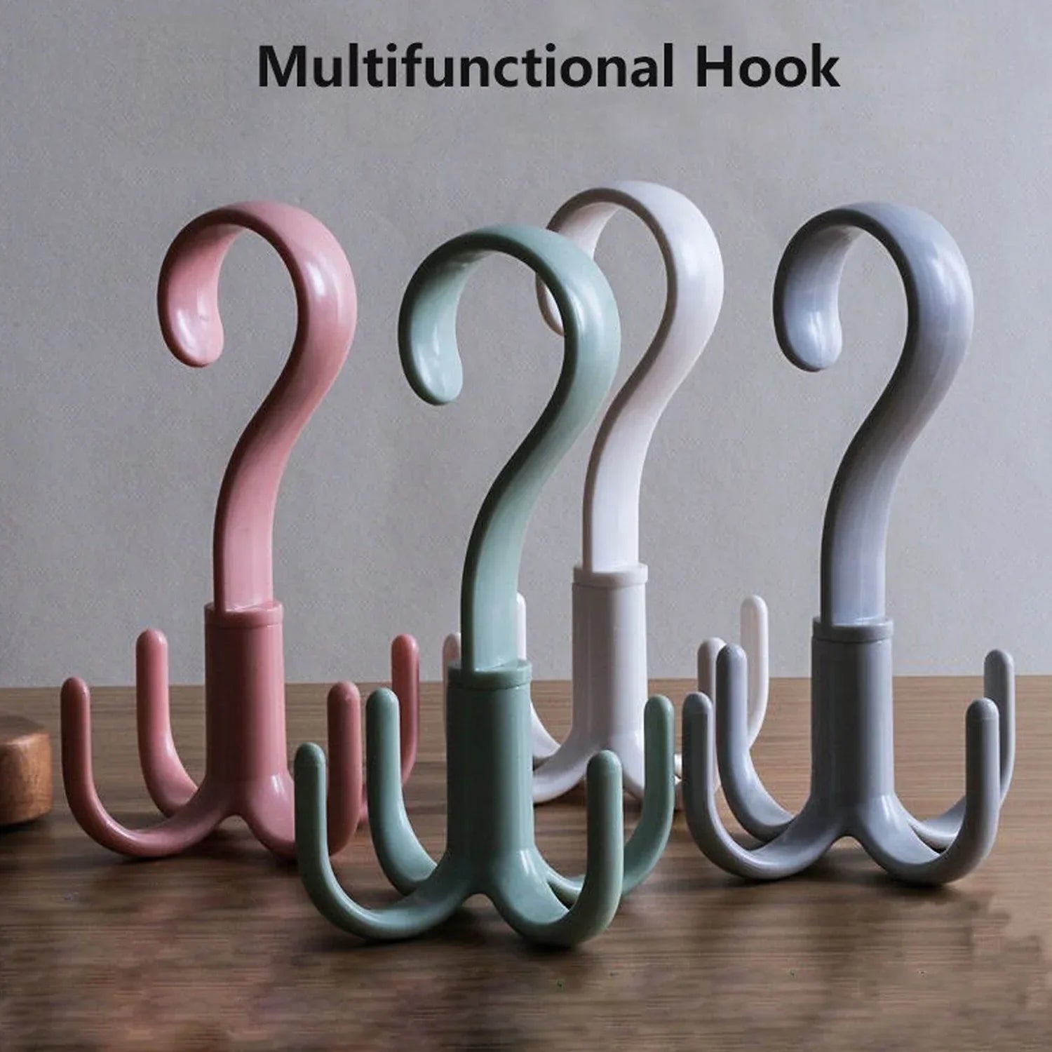 1714 4-claw Multi-function 360 Degree Rotatable Purse Rack Handbag Hanger Hook - Zidbik
