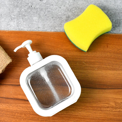 Snap Sink Dispenser Plastic Clear Empty Pump Lotion Bottles (1 Set) - Zidbik