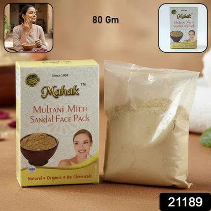 Herbal Multani Mitti And Sandal Face Pack 80 Gm - Zidbik