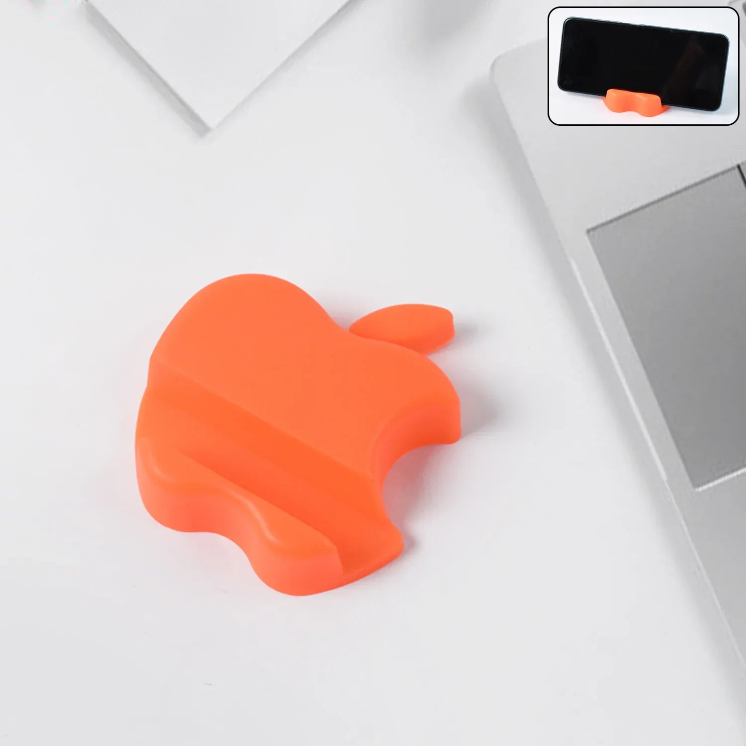 Apple-shaped Plastic Mobile Phone Holder (1 Pc Mix Color) - Zidbik
