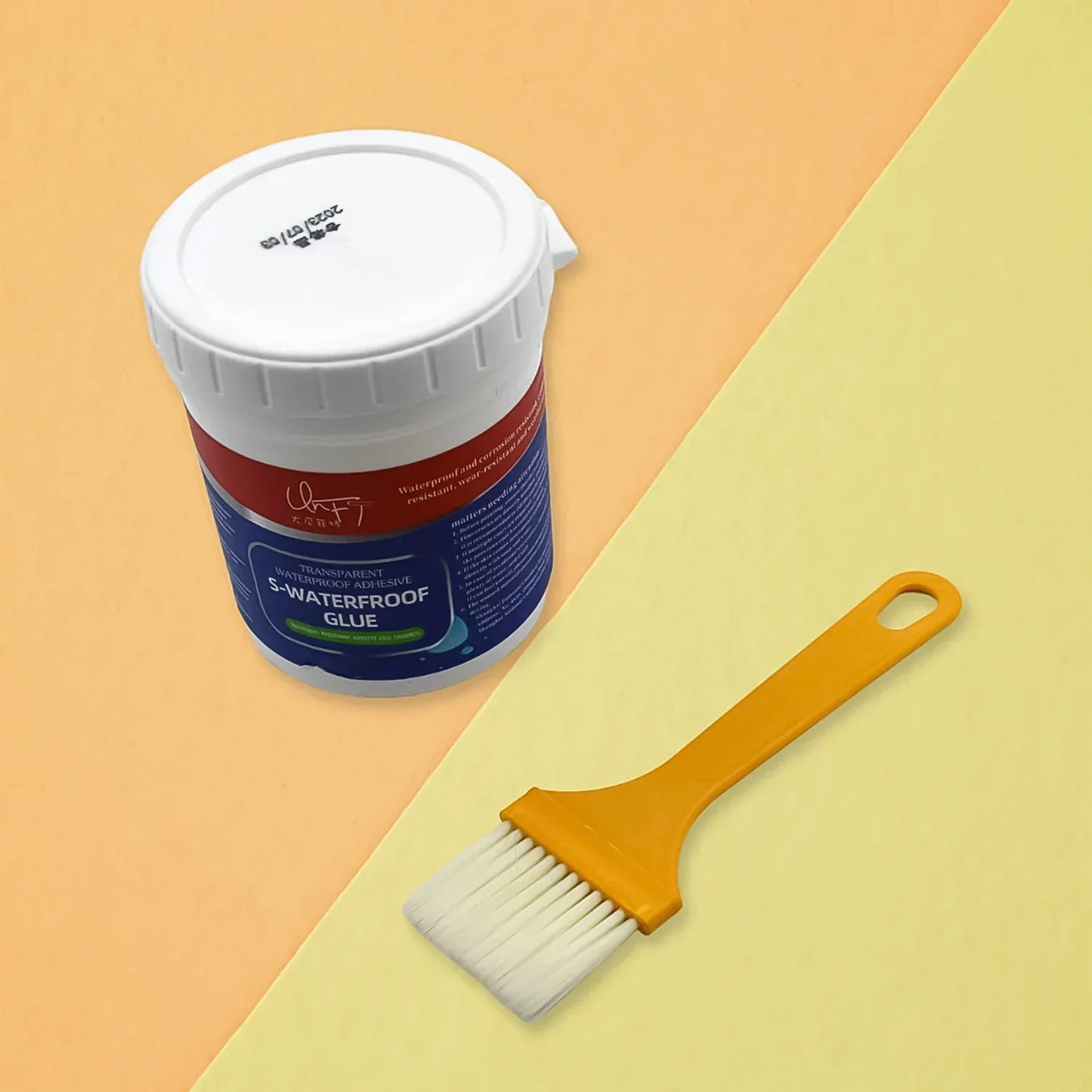 7935 Transparent Waterproof Glue 250g With Brush Leakage Protection Outdoor Bathroom Wall Tile Window Roof Anti-leakage Agent Sealant Glue Roof Sealant Waterproof Gel - Zidbik