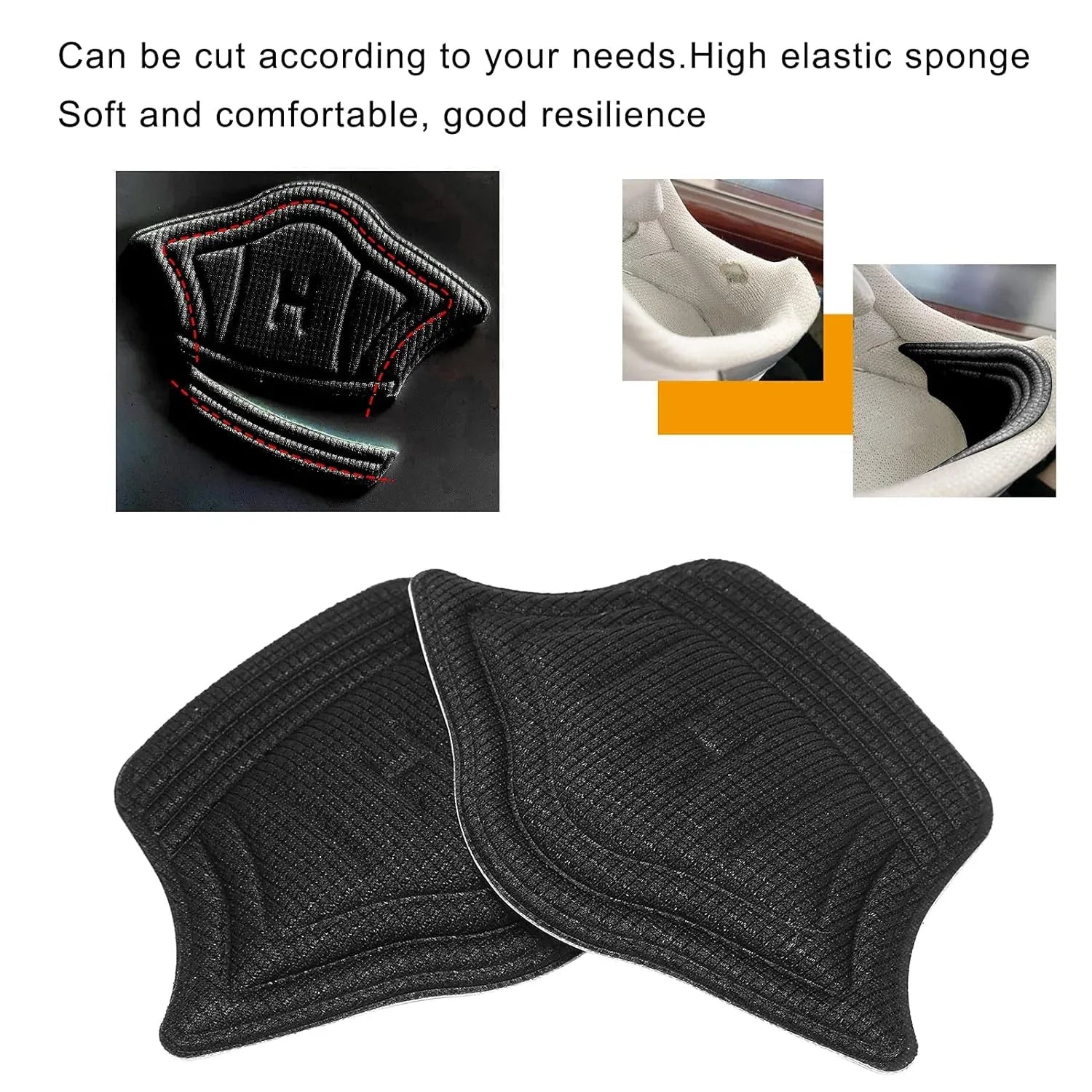 Heel Cushion Pads Widely Applicable Protective Shoe Insoles (1 Pair) - Zidbik